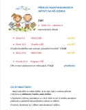 PŘEHLED NADSTANDARDNÍCH AKTIVIT NA MŠ JIZERKA Září